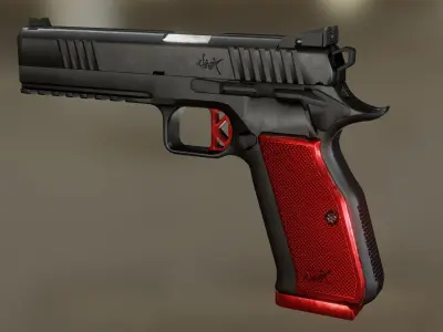Dan Wesson DWX Low-poly 3D model