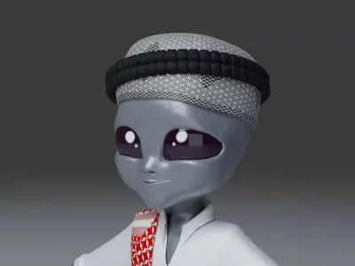 Arab Alien 3D model