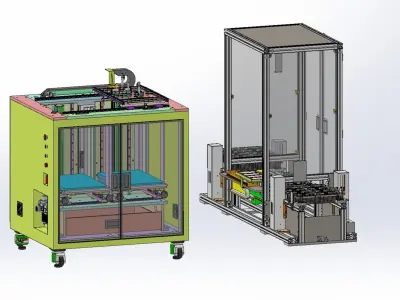 Tray loading and unloading machine 3D model