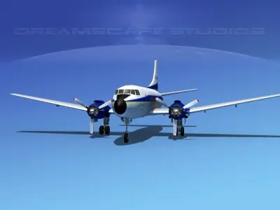 Martin 404 Southern Airways 1 3D model
