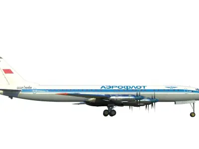 Tupolev Tu-114 3D model