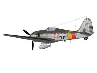 Focke Wulf Fw190 A9 3D model