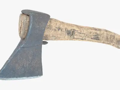  Axe Little Low-poly 3D model