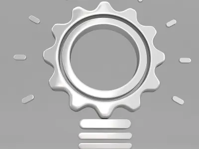 Bulb shape gear 3d model 3D model