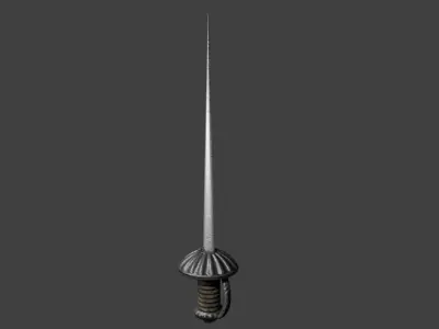 Rapier sword 3D model