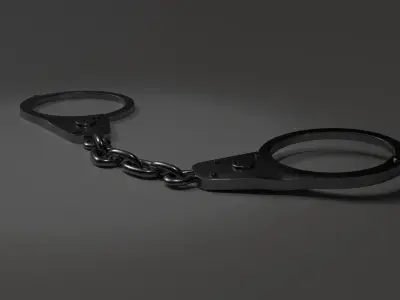 High-quality 3D police cuff model 3D model