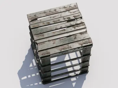 Footstool Low-poly 3D model