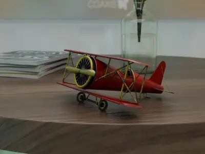 Vintage Toy Plane 3D model