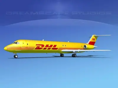 Douglas DC-9-50 DHL 3D model