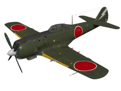 Nakajima Ki-84 Hayate 3D model