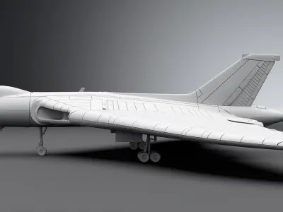 Avro Vulcan B2 scale model 3D print model