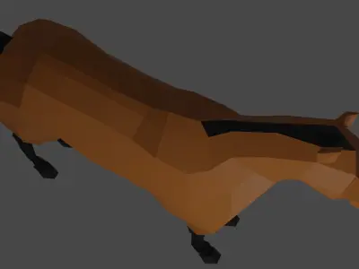 Horse Low Poly Low-poly 3D model
