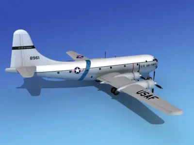 Boeing C-97 Stratofreighter V04 3D model