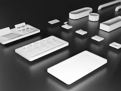 The SciFi Panels KitBash Low-poly 3D model