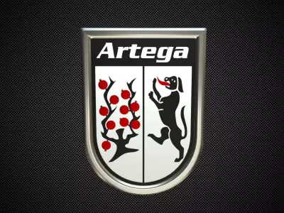 artega logo 3D model