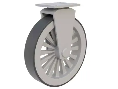 Furniture caster 04 3D model