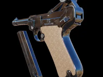 Luger P08 Parabellum 3D model