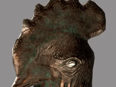 African Okukor Low-poly 3D model