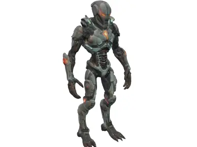 scifi morph cyborg dead space extremely detailed 3D model purchase