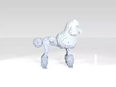 Poodle Voxel 3D model
