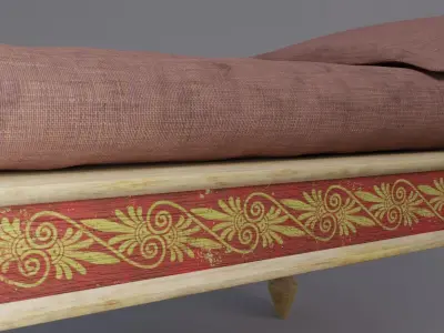 Ancient classical Kline - Triclinium 3D model