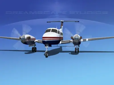 Beechcraft B200 GT King Air V05 3D model