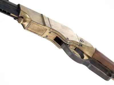 PBR Henry Rifle 1860 Low-poly 3D model