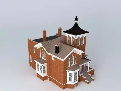 Victorian Mansion Free 3D model