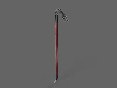 PBR Crowbar V3RedBlack Low-poly 3D model