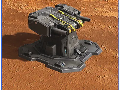 SciFi Base Pack 01 Low-poly 3D model