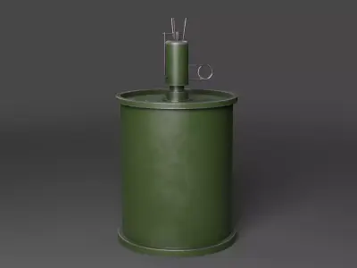 M16 Landmine Low poly 3d Model Low-poly 3D model