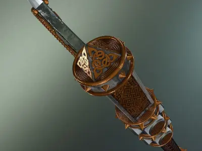 Celtic Axe 3D model