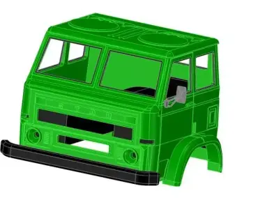 Alternative Star 266 cab for the WPL together with the interior 3D print model