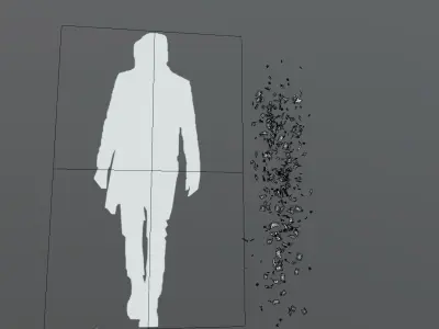 FeatherShootDown 300 Low-poly 3D model