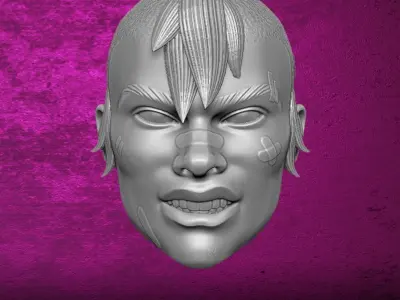 Tank Girl Collection Fan Art Heads Collection 3D printable File 3D print model