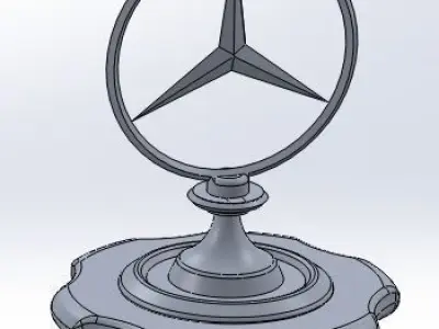 Mercedes Star Free 3D model