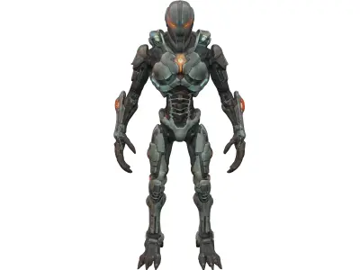 scifi morph cyborg dead space extremely detailed 3D model