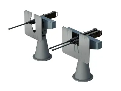 50 Caliber Machine Gun 3D model