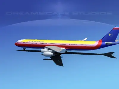 Airbus A340-600 Air Jamaica 3D model