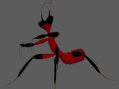 Kung Fu Mantis 3D model