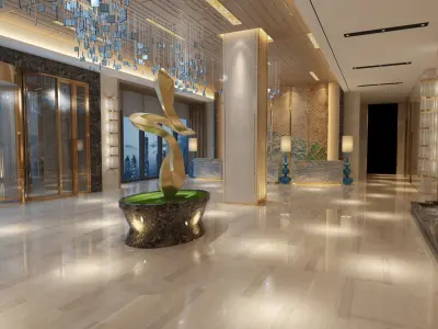 The Hotel Lobby 8 3D model