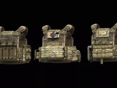 Strandhogg v3 SAPI Cut Plate Carrier  V2 V3 V4 Low-poly 3D model