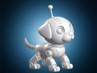Cute Robot Dog 3D print model