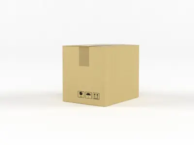 Cardboard Boxes 3D model