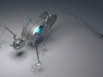 Metallic crawler 3D model