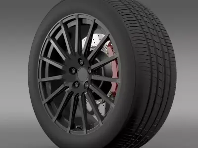Subaru BRZ STI wheel 3D model