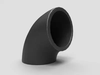 Elbow Pipe Short Radius 2 inches 3D model