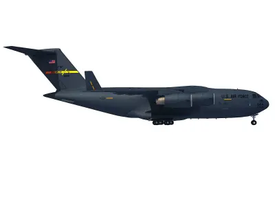 3D Military Aircraft Set of 4 3D model