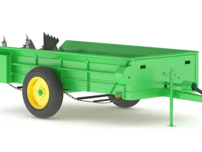 John Deere 34 Muck Spreader 3D model