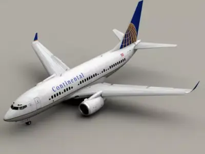 Boeing 737-700 Continental Airlines 3D model